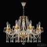 Люстра с цветным хрусталём 5413/8/240 G Amber/M-1G Bohemia Ivele Crystal (5413)
