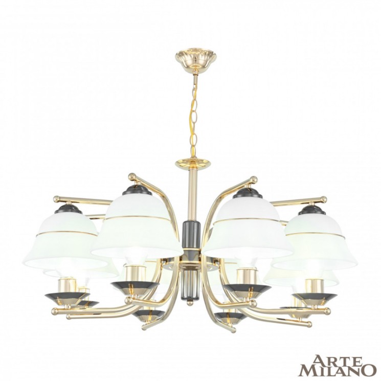 Люстра 301240/8 Bk/Gd Arte Milano (Подвесные)