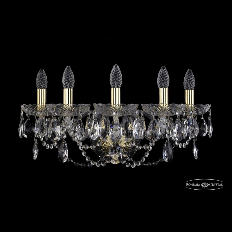 Бра хрустальные 1402B/5/195/XL G Bohemia Ivele Crystal (Стеклянный рожок)