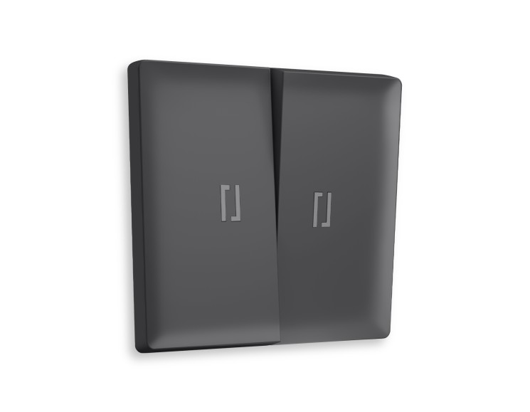 Ambrella Light Лицевая панель для 2-клавишных выключателей с подсветкой QUANT Ambrella Volt ALFA AP9040