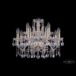 Люстра хрустальная 1413/8+4/200 G Bohemia Ivele Crystal (Стеклянный рожок)