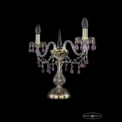 Настольная лампа 1410L/2/141-39 G V7010 Bohemia Ivele Crystal (Стеклянный рожок)