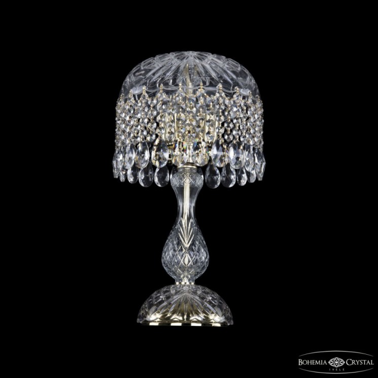 Настольная лампа хрустальная 14781L1/25 G Bohemia Ivele Crystal (С 2 лампочками и более)