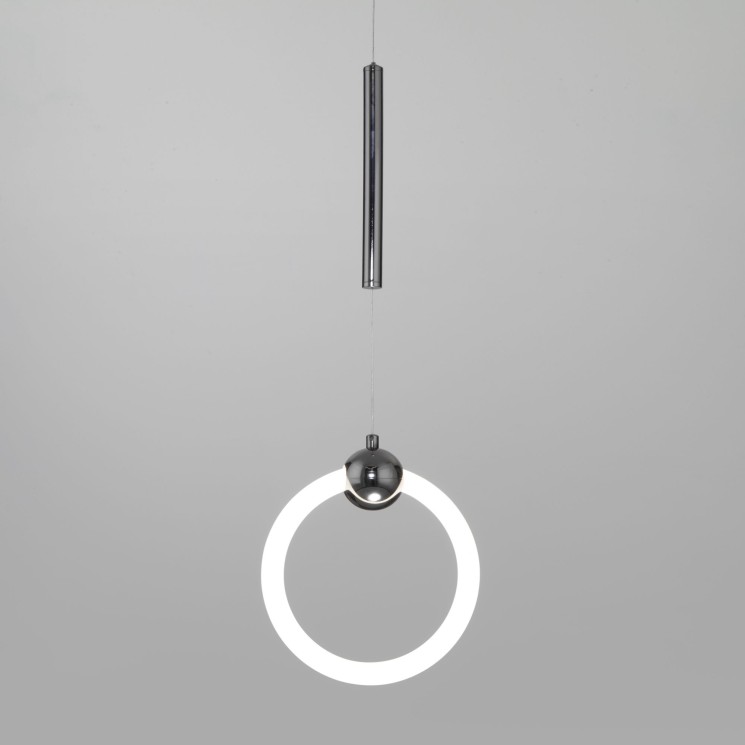 Подвесной светодиодный светильник в стиле минимализм                      Eurosvet  90165/1 черный жемчуг