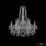 Люстра хрустальная 1403/6+3/195/h-60 Ni Bohemia Ivele Crystal (Стеклянный рожок)