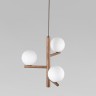 Подвесной светильник со стеклянными плафонами                      TK Lighting  10271 Estera Wood