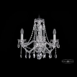 Люстра хрустальная 1413/3/165 Ni Bohemia Ivele Crystal (Стеклянный рожок)