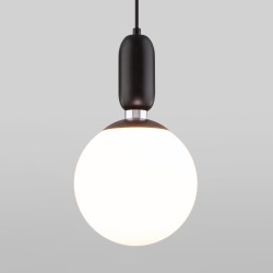 Подвесной светильник со стеклянным плафоном                      Eurosvet  50197/1 черный