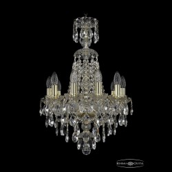 Люстра хрустальная 1415/10/141/XL-66 G Bohemia Ivele Crystal (Стеклянный рожок)