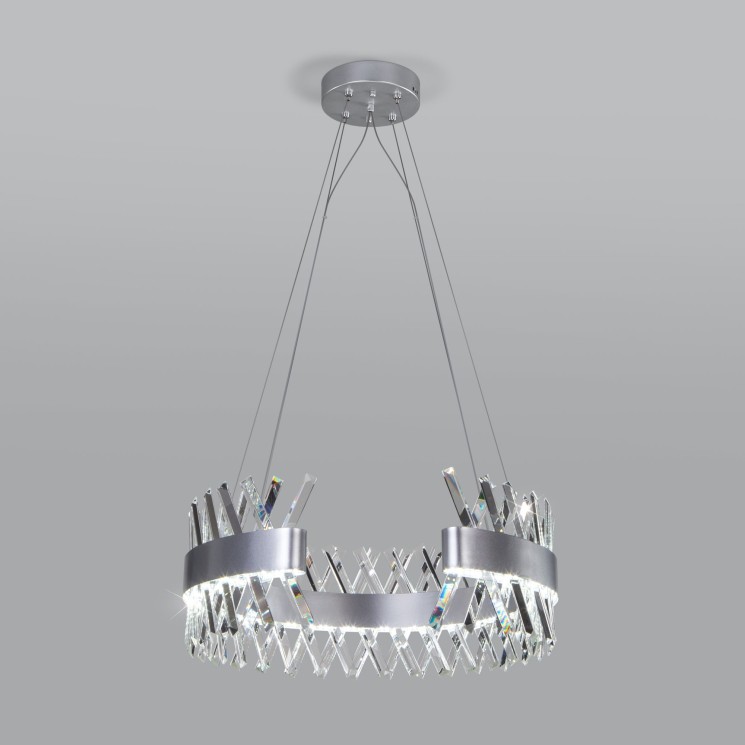 Подвесной светодиодный светильник с регулировкой цветовой температуры и яркости                      Bogate's  432/1 серебро