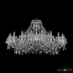Люстра хрустальная 1411/20/460 Ni  Bohemia Ivele Crystal (Стеклянный рожок)