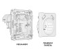 Ambrella Light Комплект механизма электрической розетки Ambrella Volt ALFA MA329010