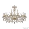 Люстра хрустальная 105/12/300 G Bohemia Ivele Crystal (Стеклянный рожок)