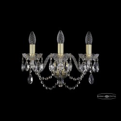 Бра хрустальные 1402B/3/160 G Bohemia Ivele Crystal (Стеклянный рожок)