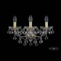 Бра хрустальные 1409B/3/160/XL G Bohemia Ivele Crystal (Стеклянный рожок)