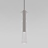 Подвесной светильник LED со стеклянным плафоном                      Eurosvet  50253/1 LED графит