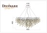 Подвесная люстра Divinare SALICE 3136/01 SP-8