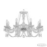 Люстра хрустальная 101/8/240 Ni Bohemia Ivele Crystal (Стеклянный рожок)