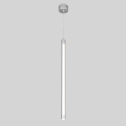 Подвесной светодиодный светильник в стиле минимализм                      Eurosvet  50189/1 LED серебро