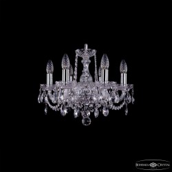 Люстра хрустальная 1402/6/141 Ni  Bohemia Ivele Crystal (Стеклянный рожок)