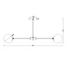 Escada 2110/8P E14*40W Satin nickel