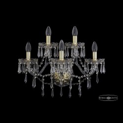 Бра хрустальные 1403B/3+2/195/XL G Bohemia Ivele Crystal (Стеклянный рожок)