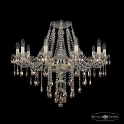 Люстра хрустальная 1415/10/300 G K721 Bohemia Ivele Crystal (Стеклянный рожок)