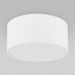 Потолочный светильник с тканевым абажуром                      TK Lighting  1086 Rondo White