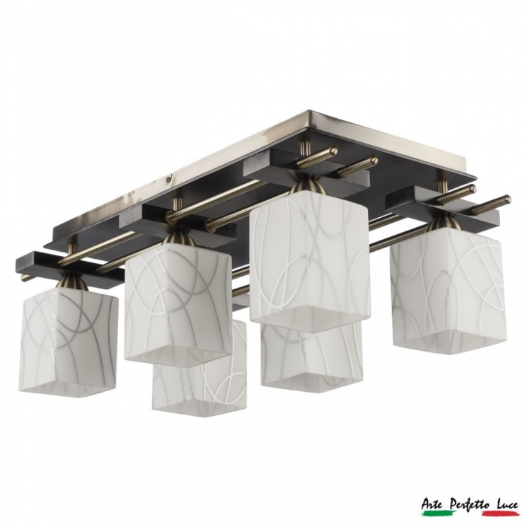 Люстра APL22385662/6C AB+RED Arte Perfetto Luce (5,2 кг)