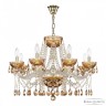 Люстра с цветным хрусталём 5413/8/240 G Amber/M-1G K721 Bohemia Ivele Crystal (5413)