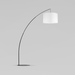 Напольный светильник с тканевым абажуром                      TK Lighting  3060 Moby White