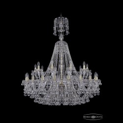 Люстра хрустальная 1409/20+10/400/XL-132 G Bohemia Ivele Crystal (Стеклянный рожок)