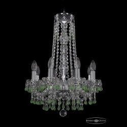 Люстра хрустальная 1410/8/141/h-60 Ni V5001 Bohemia Ivele Crystal (Стеклянный рожок)
