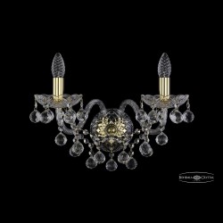 Бра хрустальные 1409B/2/195/XL G Bohemia Ivele Crystal (Стеклянный рожок)