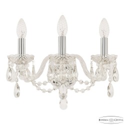 Бра хрустальные 116B/3/141 Ni Bohemia Ivele Crystal (Стеклянный рожок)