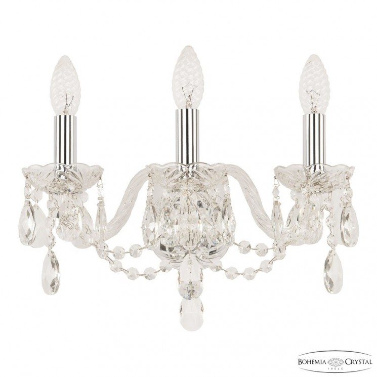 Бра хрустальные 116B/3/141 Ni Bohemia Ivele Crystal (Стеклянный рожок)