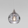 Подвесной светильник со стеклянным плафоном                      Eurosvet  50221/1 дымчатый