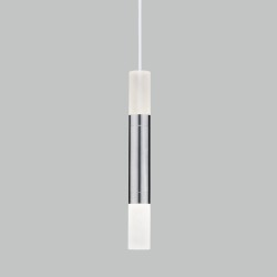 Подвесной светодиодный светильник в стиле лофт                      Eurosvet  50210/1 LED хром