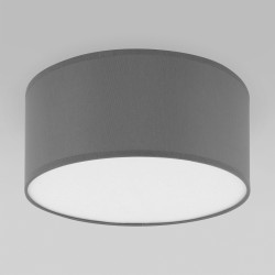 Потолочный светильник с тканевым абажуром                      TK Lighting  1087 Rondo Graphite