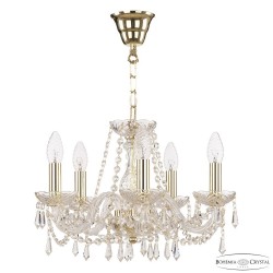 Люстра хрустальная 104/5/141 G Bohemia Ivele Crystal (Стеклянный рожок)
