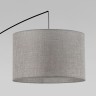 Напольный светильник с тканевым абажуром                      TK Lighting  5487 Moby Gray
