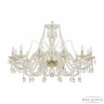 Люстра хрустальная 105/12/360 G Bohemia Ivele Crystal (Стеклянный рожок)
