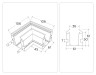 Ambrella Light Коннектор угловой для корпуса в натяжной потолок Ambrella light Magnetic 220V GL1043
