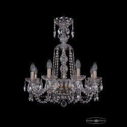 Люстра хрустальная 1402/8/195/XL-65 Pa Bohemia Ivele Crystal (Стеклянный рожок)