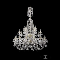 Люстра хрустальная 1402/16+8+4/400/XL-160/2d G Bohemia Ivele Crystal (Стеклянный рожок)