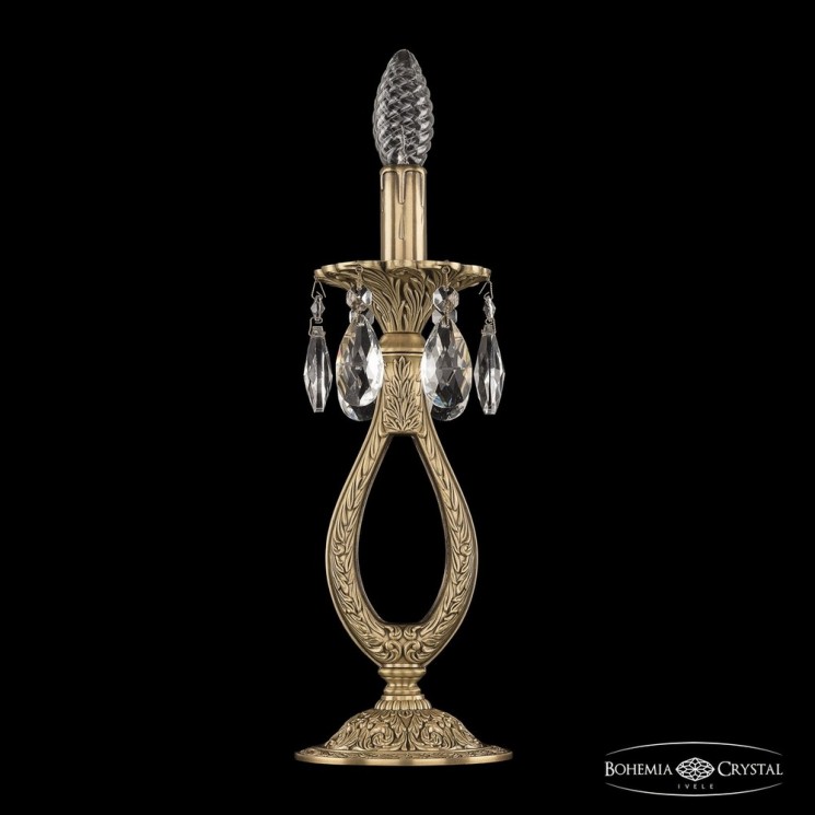 Настольная лампа бронзовая 72300l/1-33 FP Bohemia Ivele Crystal (Бронзовые)