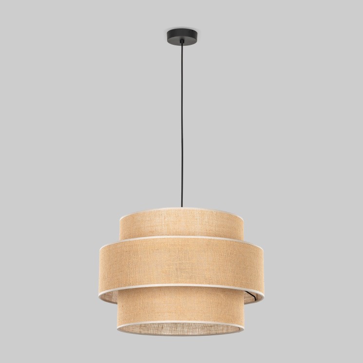 Подвесной светильник с тканевым рассеивателем                      TK Lighting  5419 Calisto