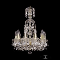 Люстра хрустальная 1402/10/141/XL-58 G Bohemia Ivele Crystal (Стеклянный рожок)