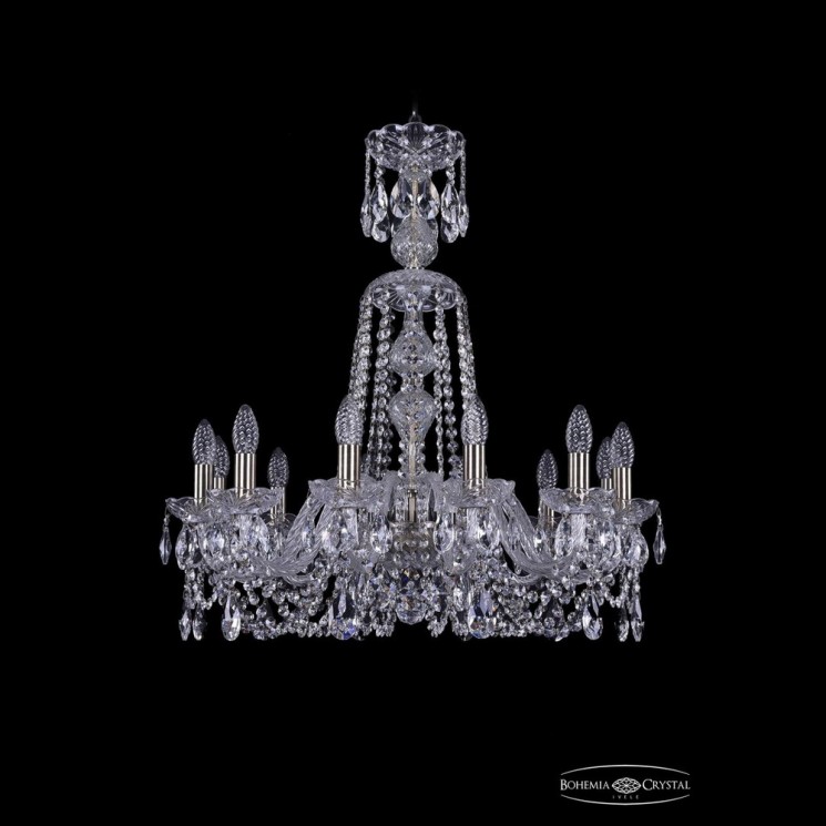 Люстра хрустальная 1402/12/240/XL-73 Pa Bohemia Ivele Crystal (Стеклянный рожок)