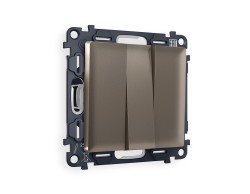 Ambrella Light Комплект механизма 3-клавишного выключателя Ambrella Volt ALFA MA635010